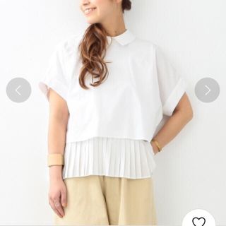 レイビームス(Ray BEAMS)の専用　プリーツレイヤーシャツとミッキーTシャツ(シャツ/ブラウス(半袖/袖なし))