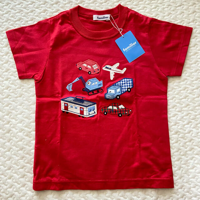 2021正規激安】 familiar♡ファミリア 半袖 Tシャツ アップリケ 乗り物