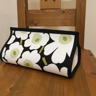 マリメッコ(marimekko)のボックスティッシュケース  ハンドメイド  マリメッコ 生地使用(インテリア雑貨)