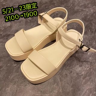 ローリーズファーム(LOWRYS FARM)の美品 LOWRYSFARM サンダル Ｍサイズ(サンダル)