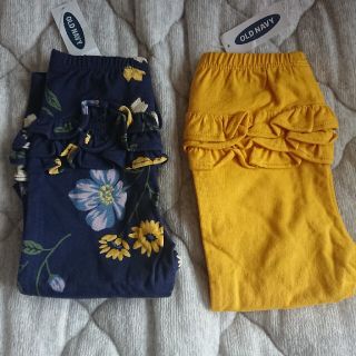 オールドネイビー(Old Navy)の【新品】フリルつきスパッツ 12-18m(パンツ)