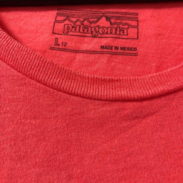 patagonia(パタゴニア)のパタゴニアTシャツ　Patagonia L12 ピンク キッズ/ベビー/マタニティのキッズ服女の子用(90cm~)(Tシャツ/カットソー)の商品写真