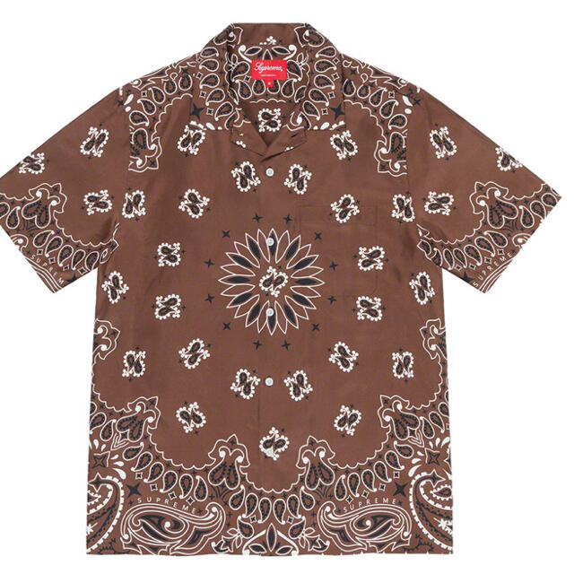 Supreme Bandana Silk S/S Shirtシャツ