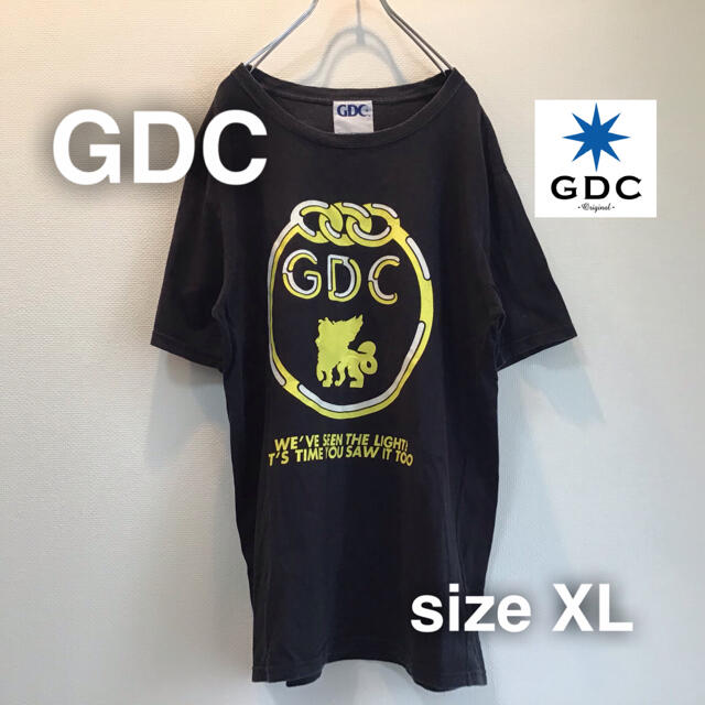 GDC ジーディーシー　Tシャツ　ビックプリント　バック　ブラック　黒　熊谷隆志