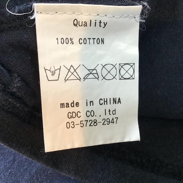 GDC(ジーディーシー)のGDC ジーディーシー　Tシャツ　ビックプリント　バック　ブラック　黒　熊谷隆志 メンズのトップス(Tシャツ/カットソー(半袖/袖なし))の商品写真