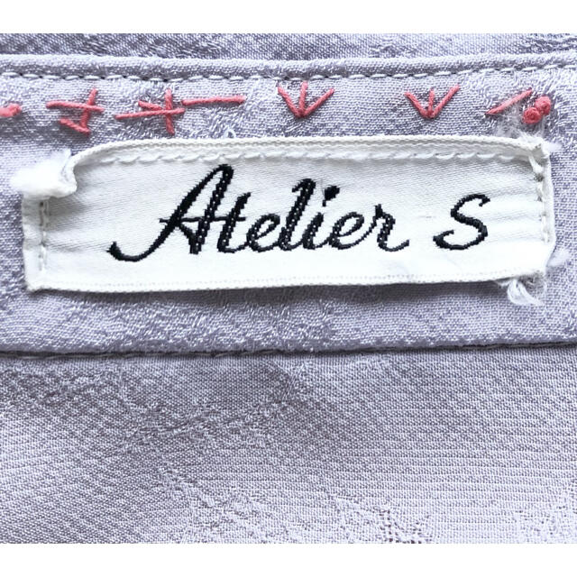 ATELIER SAB(アトリエサブ)の【春服】 ❤Atelier S❤ シャツ ブラウス 青 グレー 長袖 美品  レディースのトップス(シャツ/ブラウス(長袖/七分))の商品写真