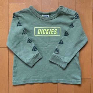 ディッキーズ(Dickies)のDICKIES×F.O.KIDS 長袖Tシャツ ディッキーズ 90 カーキ(Tシャツ/カットソー)