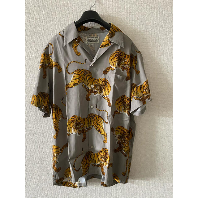 WACKO MARIA HAWAIIAN SHIRT 20S/S グレー　希少Lワコマリア