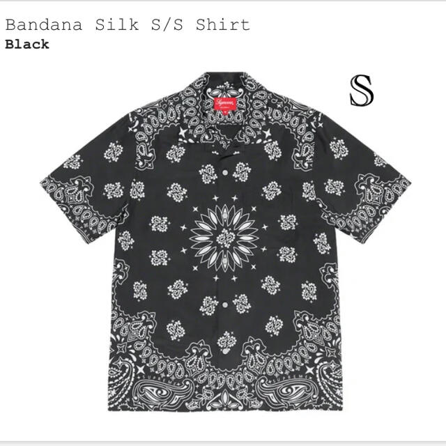 supreme Bandana Silk S/S Shirt sサイズ