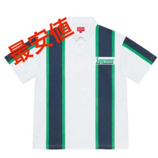 シュプリーム(Supreme)のSupreme Stripe S/S Rugby White ストライプシャツ(シャツ)