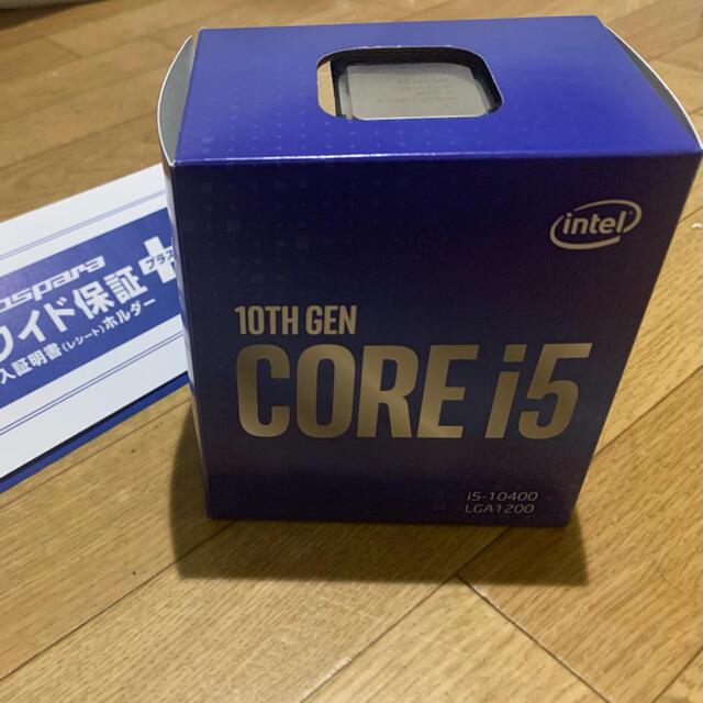 ほぼ新品 Intel CPU Core i5 10400 box　1年間保証つき スマホ/家電/カメラのPC/タブレット(PCパーツ)の商品写真