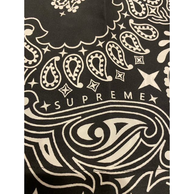 supreme Bandana Silk Shirt 黒 Mサイズ 3