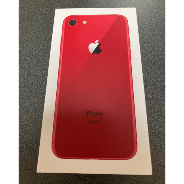 iPhone(アイフォーン)の【値下げしました】iPhone 8 Red 64GB SIMフリー スマホ/家電/カメラのスマートフォン/携帯電話(スマートフォン本体)の商品写真
