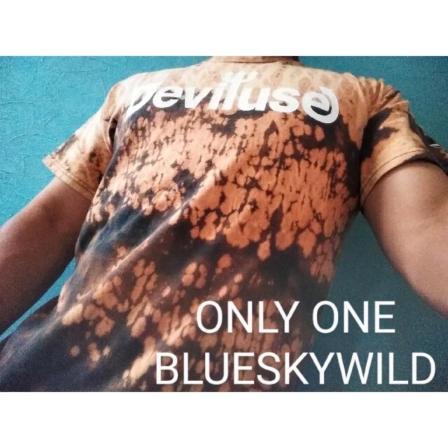 Deviluse(デビルユース)の俺だけの Deviluse ONLY ONE ブリーチタイダイ柄Tシャツ メンズのトップス(Tシャツ/カットソー(半袖/袖なし))の商品写真