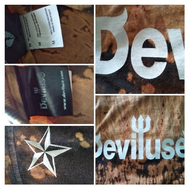 Deviluse(デビルユース)の俺だけの Deviluse ONLY ONE ブリーチタイダイ柄Tシャツ メンズのトップス(Tシャツ/カットソー(半袖/袖なし))の商品写真