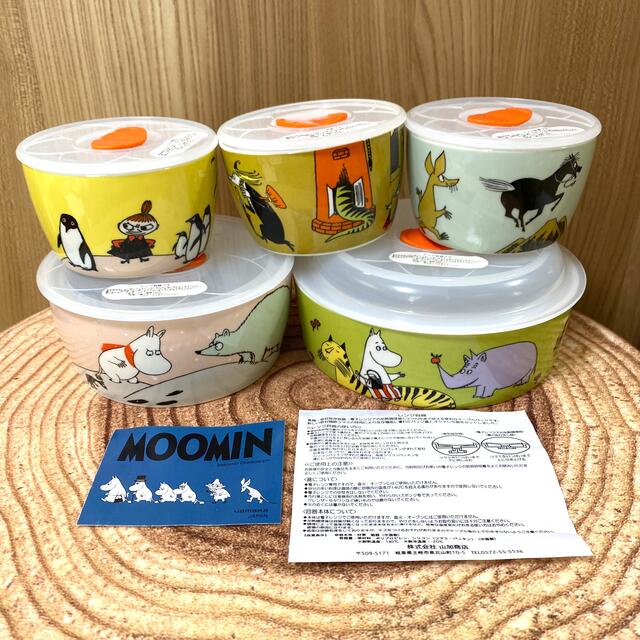 MOOMIN レンジ5点セット インテリア/住まい/日用品のキッチン/食器(容器)の商品写真