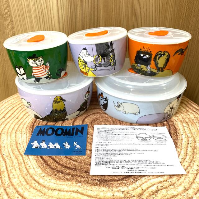 MOOMIN レンジ5点セット インテリア/住まい/日用品のキッチン/食器(容器)の商品写真