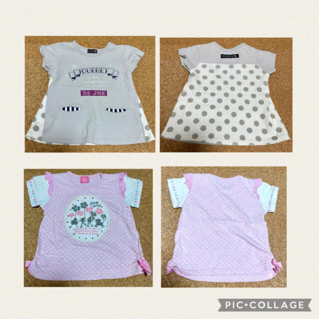 西松屋(ニシマツヤ)の【再出品】サイズ95☆半袖Tシャツセット キッズ/ベビー/マタニティのキッズ服女の子用(90cm~)(Tシャツ/カットソー)の商品写真