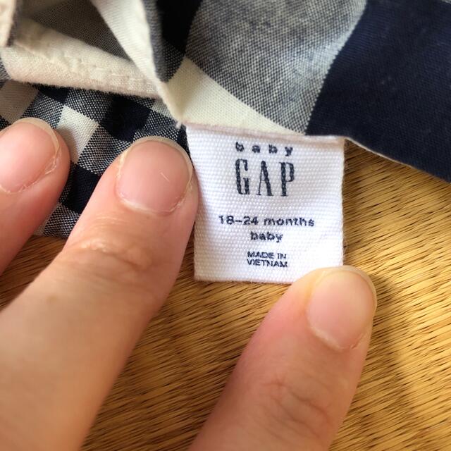 babyGAP(ベビーギャップ)のbabyGAP フリルワンピースとブルマのセット 90 キッズ/ベビー/マタニティのキッズ服女の子用(90cm~)(ワンピース)の商品写真