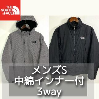 ザノースフェイス(THE NORTH FACE)の美品 THE NORTH FACE マウンテンパーカー 中綿インナー付 メンズS(マウンテンパーカー)