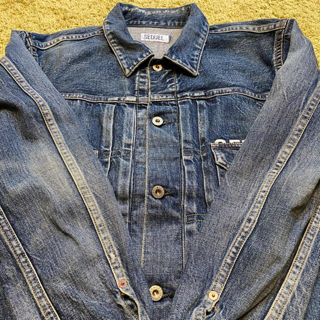 SEQUEL FRAGMENT DAMAGE DENIM JACKET SEQUEL FRAGMENT DAMAGE DENIM JACKET