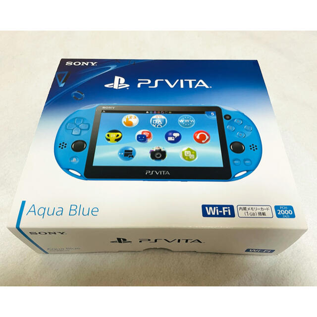 品質は非常に良い  Vita PlayStation - アクアブルー ZA23 PCH-2000 限定1台☆PSVita ☆本体未使用品 家庭用ゲーム機本体