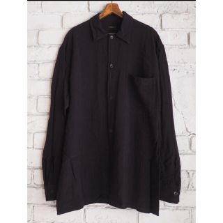 コモリ(COMOLI)のCOMOLI 19SS レーヨンオープンカラーシャツ BLACK 1(シャツ)