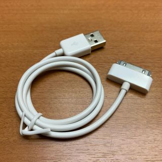iPhone / iPod dockケーブル ホワイト 白(バッテリー/充電器)