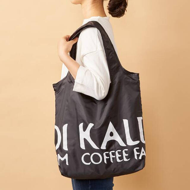 KALDI(カルディ)のカルディ　エコバッグ　ブラック レディースのバッグ(エコバッグ)の商品写真