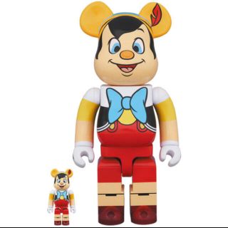 メディコムトイ(MEDICOM TOY)のBE@RBRICK PINOCCHIO 100％  & 400％　ベアブリック(キャラクターグッズ)