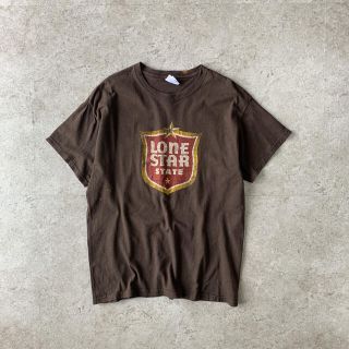 ギルタン(GILDAN)のGILDAN プリントTシャツ “LONE STAR STATE” ブラウン(Tシャツ/カットソー(半袖/袖なし))