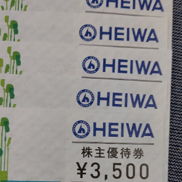 平和(ヘイワ)のPGM（平和)株主優待券5枚¥14,000 （1枚¥2,800） チケットの施設利用券(ゴルフ場)の商品写真