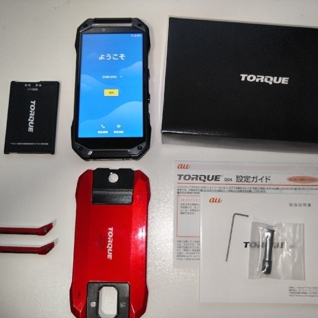 スマホ/家電/カメラTORQUE g04 リフレッシュ品 未使用 ブラック おまけ SIMロック解除