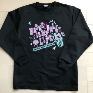 コンバース(CONVERSE)のconverse バスケTシャツ 長袖 160 コンバース　ピンク×水色プリント(バスケットボール)