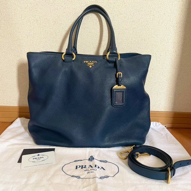 PRADA プラダ レザートートバッグ サフィアーノ