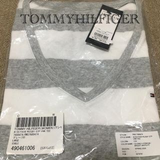 トミーヒルフィガー(TOMMY HILFIGER)の新品　TOMMY HILFIGER ボーダーTシャツ(Tシャツ(半袖/袖なし))