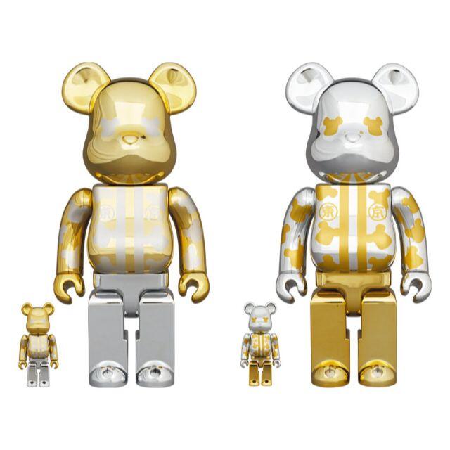 BE@RBRICK はっぴ東京 100% 400%  金 銀 セットフィギュア