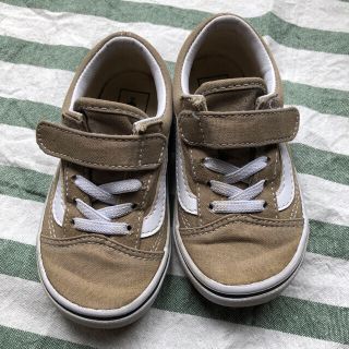 ヴァンズ(VANS)のvans キッズ　シューズ　16㎝　グリーンスカート(スニーカー)