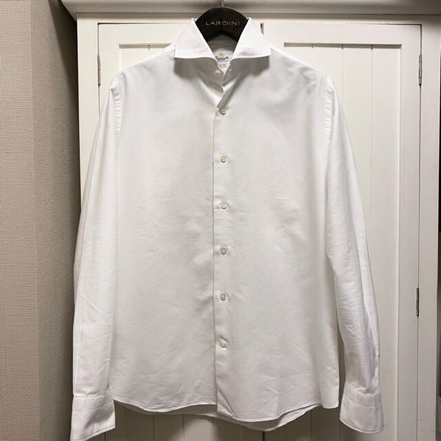 FINAMORE(フィナモレ)の【美品】ジャンネット オックスフォードシャツ ホワイト L メンズのトップス(シャツ)の商品写真