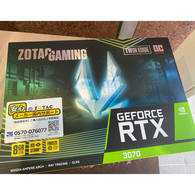 PCパーツ ZOTAC GeForce RTX 3070 Twin Edge OC 8GB