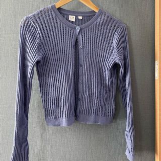 ギャップ(GAP)のくすみブルーのカーディガン(カーディガン)