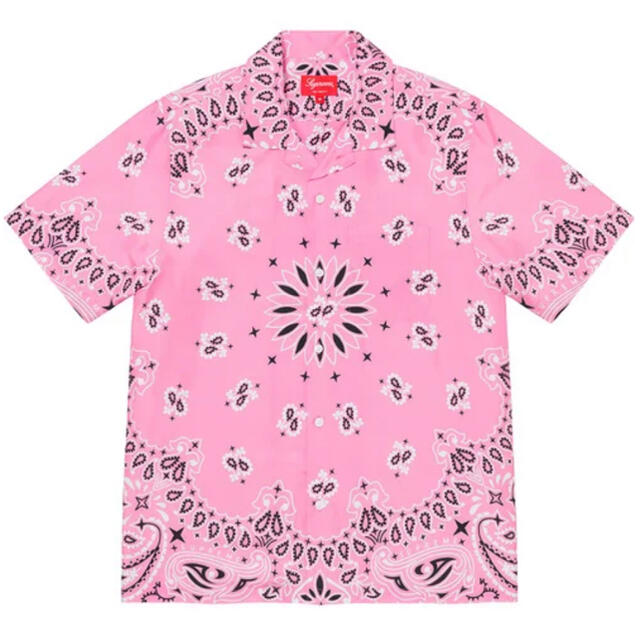 専門ショップ Supreme - Supreme Bandana Silk S/S Shirt Pink XL シャツ