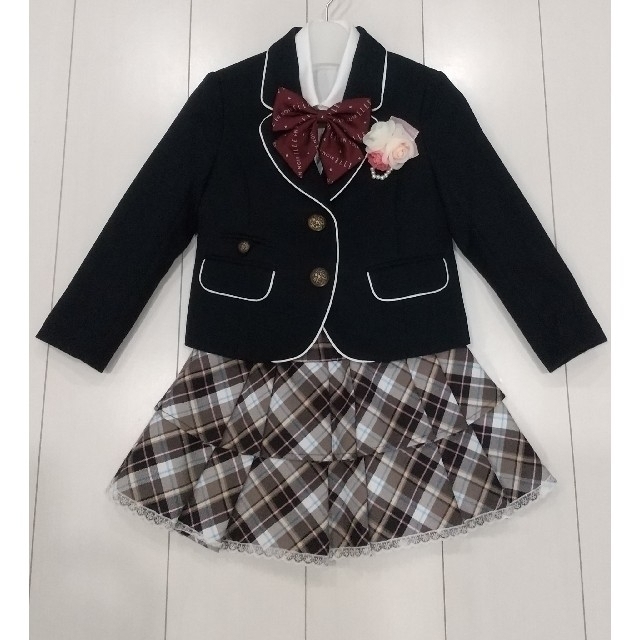 ELLE(エル)の入学式 卒園式 ELLE フォーマルスーツ 115cm キッズ/ベビー/マタニティのキッズ服女の子用(90cm~)(ドレス/フォーマル)の商品写真