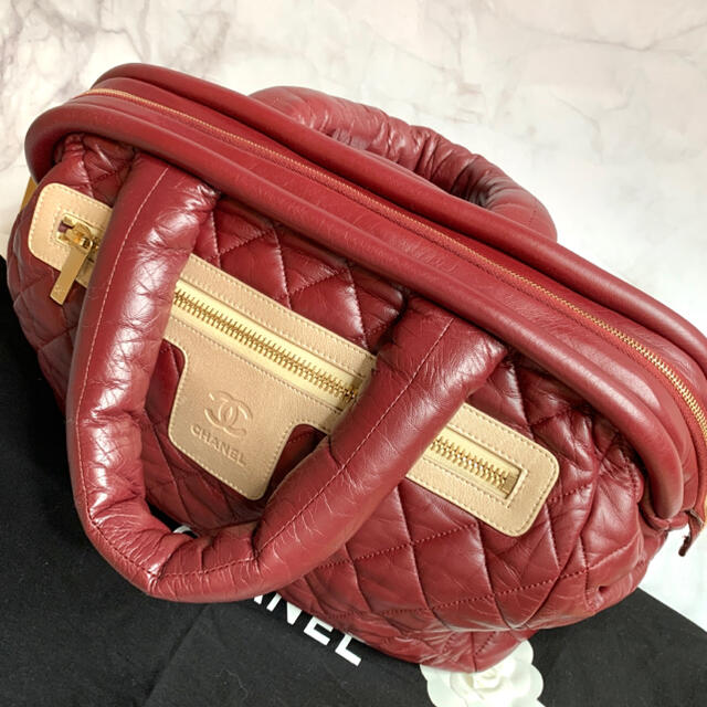 CHANEL シャネル 美品 コココクーン がま口 マトラッセ ゴールド　レア