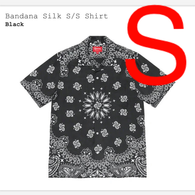 トップスSupreme Bandana Silk S/S Shirt  Sサイズ