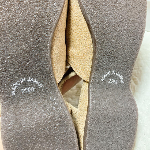 COULEUR VARIE クロールバリエ　ダブルストラップサンダル　ベージュ レディースの靴/シューズ(サンダル)の商品写真