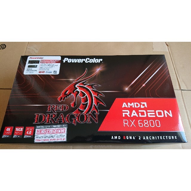 PCパーツ未開封 Red Dragon AMD Radeon RX6800 16GB