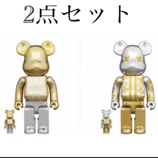 BE@RBRICK  はっぴ東京　金メッキ 銀メッキ　100&400% 2セットはっぴ東京