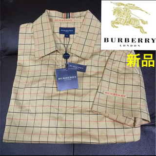 バーバリー(BURBERRY)の新品タグ付き 90s OLD BURBERRY Check polo shirt(ポロシャツ)
