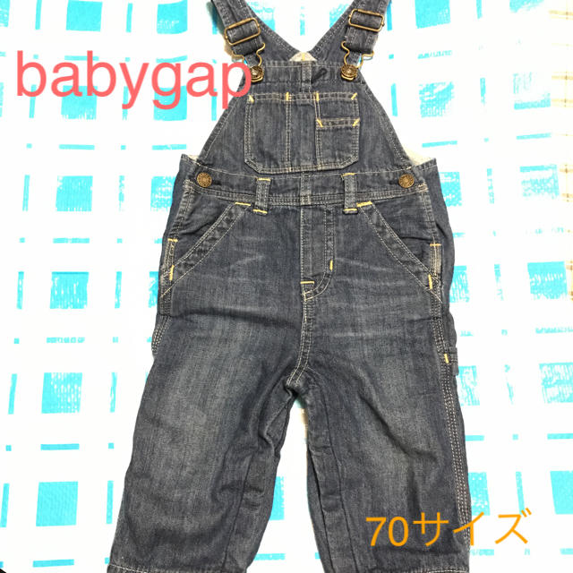 babyGAP(ベビーギャップ)のbabygapのデニムサロペット キッズ/ベビー/マタニティのベビー服(~85cm)(カバーオール)の商品写真